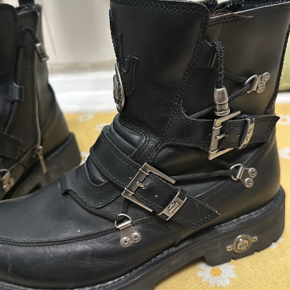 Harley Davidson leather motorcycle boots - Picture 2 of 7